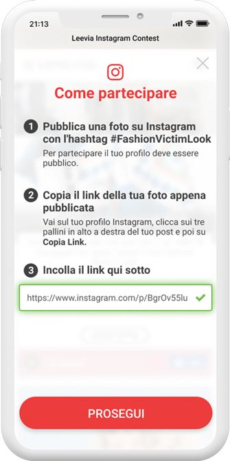 Instagram Contest flow 2